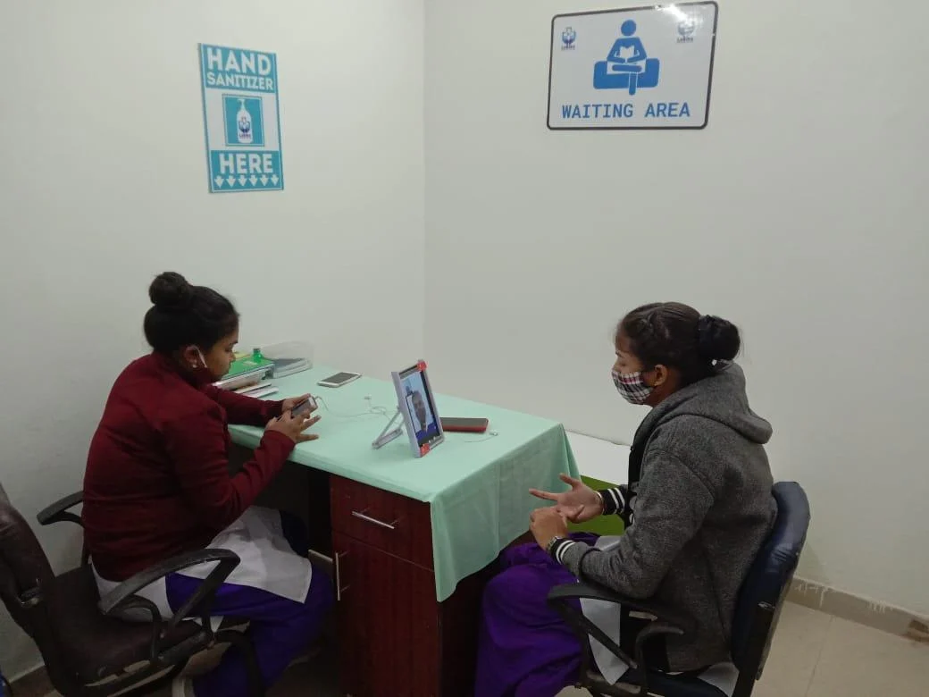 A teleconsultation in progress
